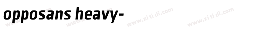 opposans heavy字体转换